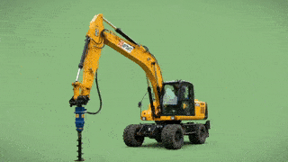 Бурение экскаватором